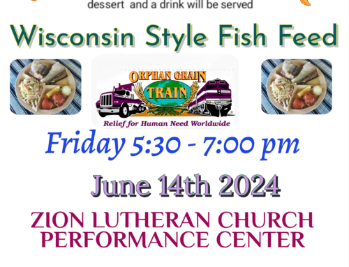 Wisconsin Style Fish Feed  Friday June 14th