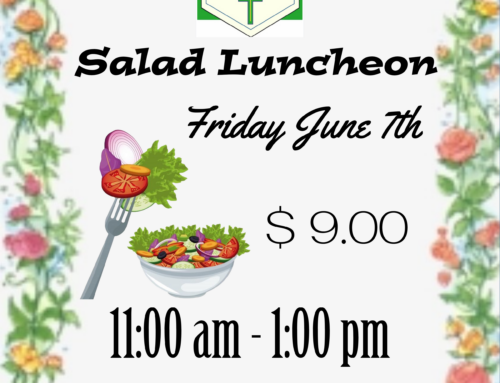 Salad Luncheon  Friday June 7th